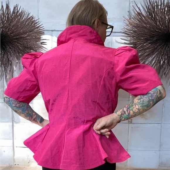 Vintage Hot Pink Double-Breasted Jacket - Picture 4 of 6